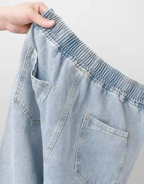 Load image into Gallery viewer, Autumn Korean Fashion Drawstring Y2K Jeans Homme Classic Baggy Straight Wide Leg Pants 2025 New Hip Hop Streetwear Casual Jean
